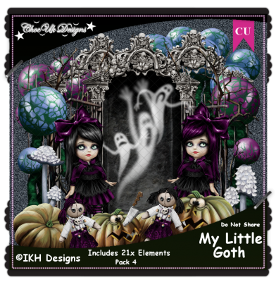 My Little Goth Elements CU/PU Pack 4