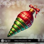 AI - XMas Ornaments - CU001 (CU4PU/PNG/PACK)