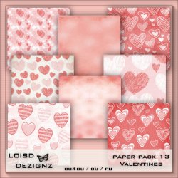 Paper Pack 13 - Valentines - cu4cu/cu/pu