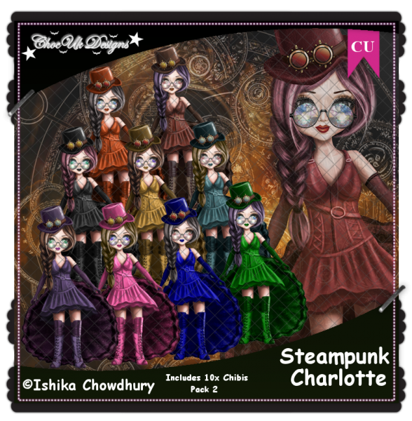 Steampunk Charlotte CU/PU Pack 2 - Click Image to Close