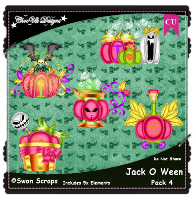 Jack O Ween CU/PU Pack 4