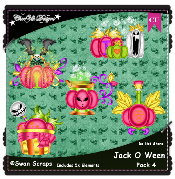 Jack O Ween CU/PU Pack 4 - Click Image to Close