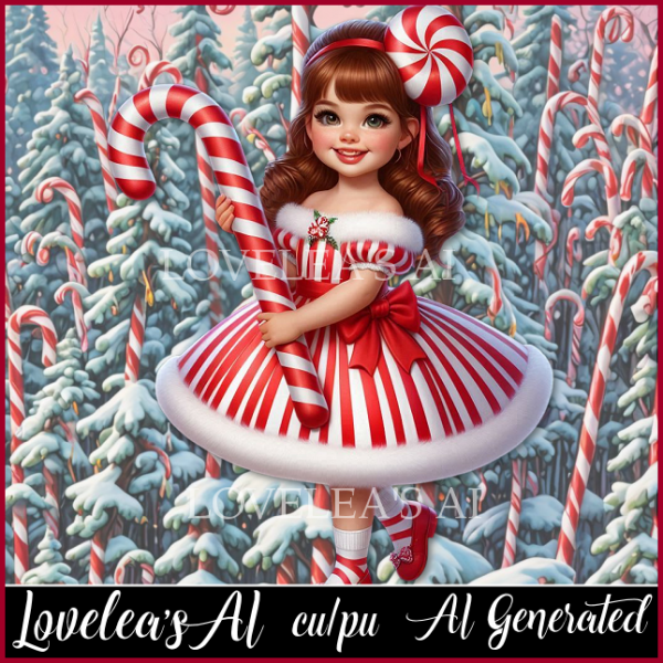 CANDY CANE GIRL 1 - Click Image to Close