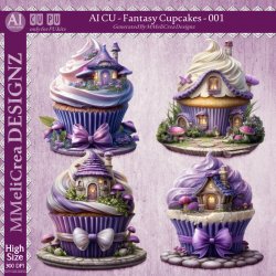 AI - Fantasy Cupcake - CU001 (CU4PU/PNG)