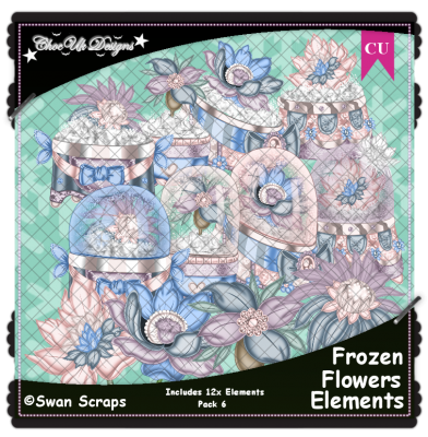 Frozen Flowers Elements CU/PU Pack 6