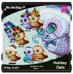 Holiday Owls CU/PU Pack 4 Holiday Owls CU/PU Pack 4