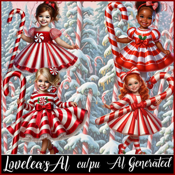 CANDY CANE GIRL PACK - Click Image to Close