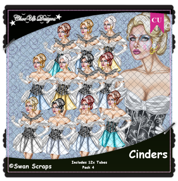 Cinders CU/PU Pack 4 - Click Image to Close