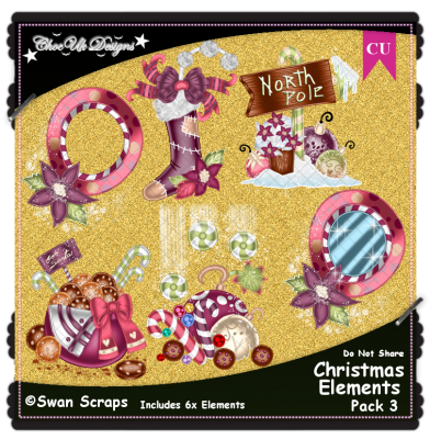 Christmas Elements CU/PU Pack 3