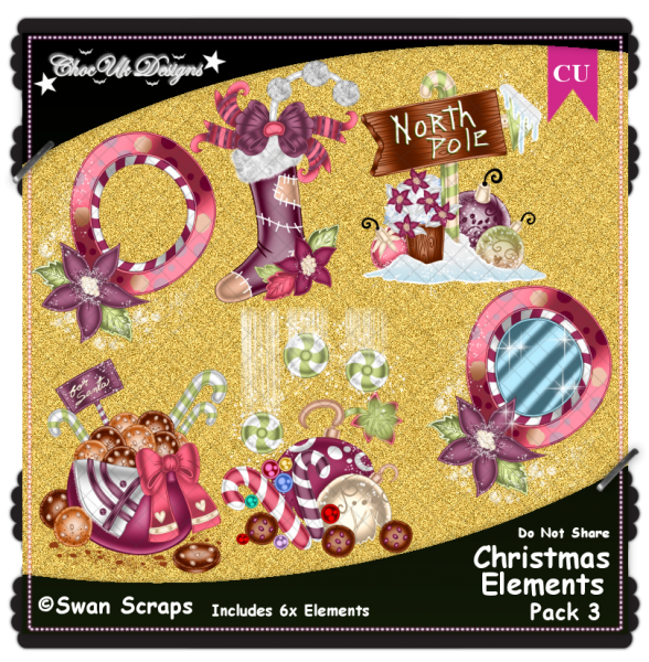 Christmas Elements CU/PU Pack 3 - Click Image to Close