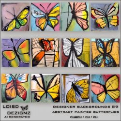 Designer Backgrounds 89 - Abstract Butterflies - cu4cu/cu/pu Designer Backgrounds 89 - Abstract Butterflies - cu4cu/cu/pu