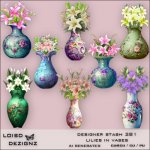 Designer Stash 281 - Lilies In Vases