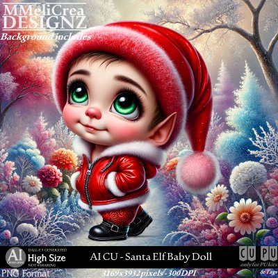 AI - CU Santa Elf Baby Doll (CU4PU/PNG)