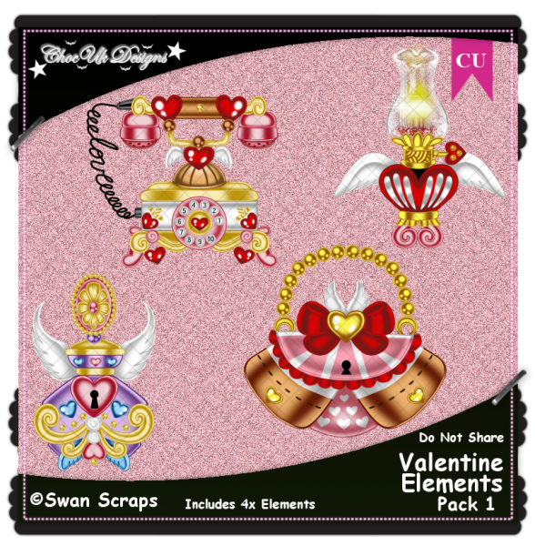 Valentine Elements CU/PU Pack 1 - Click Image to Close