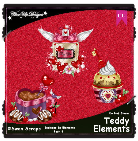 Teddy Elements CU/PU Pack 4 - Click Image to Close