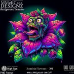 AI - Zombie Flowers - CU001 (CU4PU/PNG)