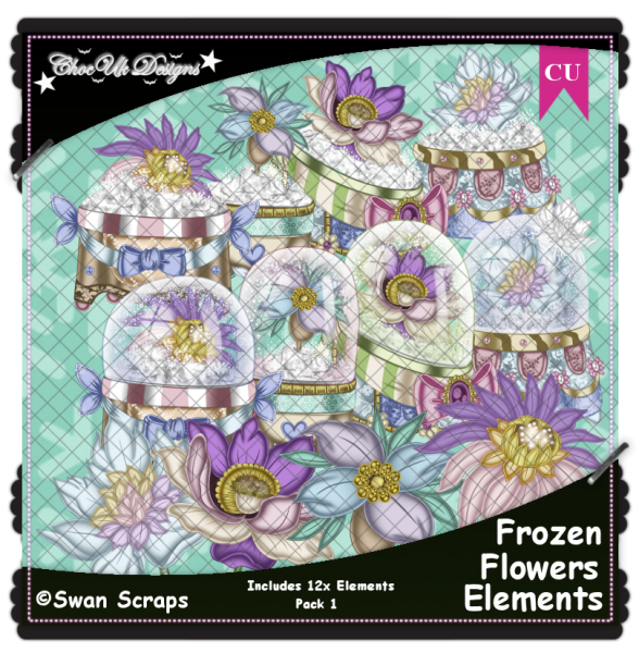 Frozen Flowers Elements CU/PU Pack 1 - Click Image to Close