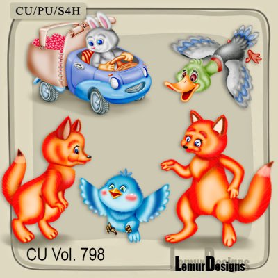 CU Vol. 798 animals by Lemur Designs