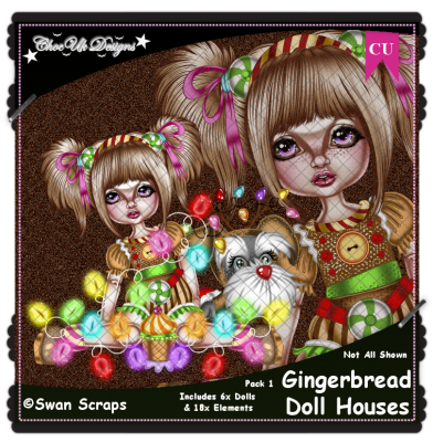 Gingerbread Doll Houses CU/PU Pack 1