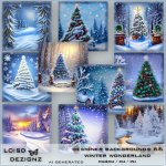 Designer Backgrounds 66 - Winter Wonderland - cu4cu/cu/pu
