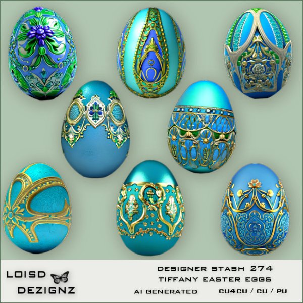 Designer Stash 274 - Tiffany Easter Eggs - Click Image to Close