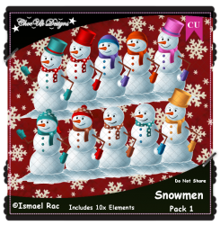 Snowmen Elements CU/PU Pack 1 Snowmen Elements CU/PU Pack 1