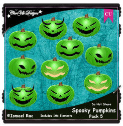Spooky Pumpkins CU/PU Pack 5