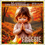 little girls in autumn