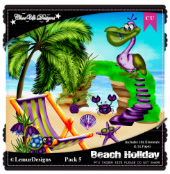 Beach Holiday CU/PU Pack 5