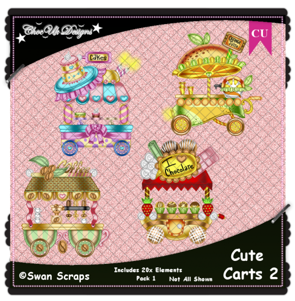 Cute Carts 2 Elements CU/PU Pack - Click Image to Close