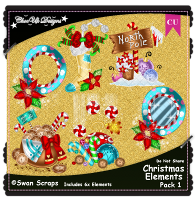 Christmas Elements CU/PU Pack 1