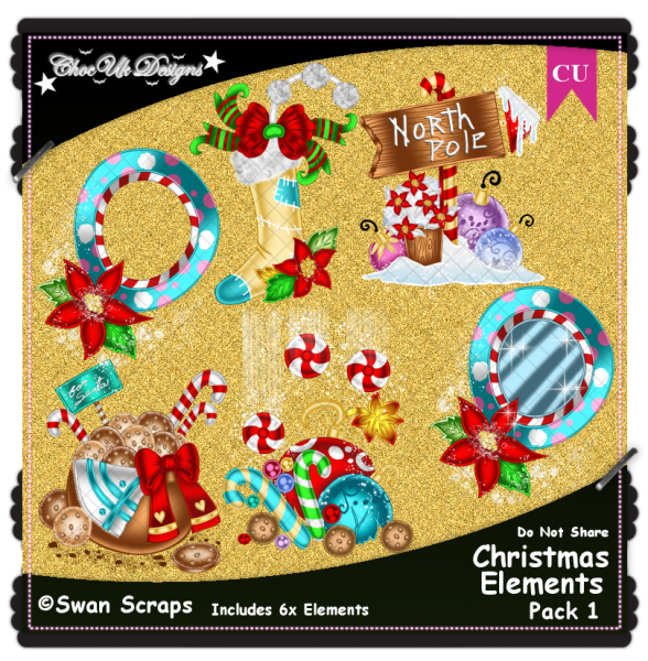 Christmas Elements CU/PU Pack 1 - Click Image to Close