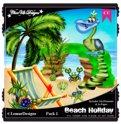 Beach Holiday CU/PU Pack 1