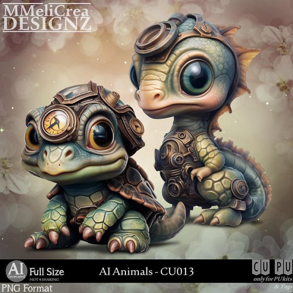 AI - ANIMALS CU013 (CU4PU/PNG) - Click Image to Close