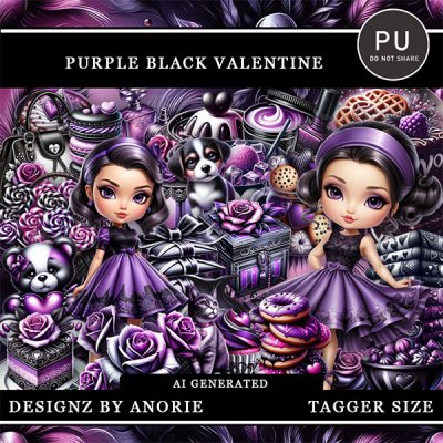 Purple Black Valentine