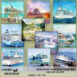 Designer Backgrounds 56 - Cruise Ships - cu4cu/cu/pu