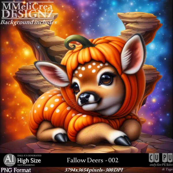 AI - Fallow Deers - CU002 (CU4PU/PNG) - Click Image to Close