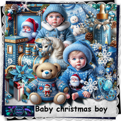 Baby christmas boy