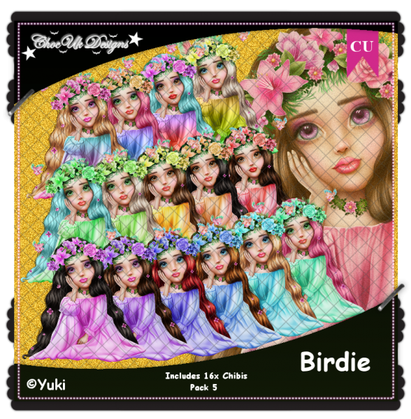 Birdie CU/PU Pack 5 - Click Image to Close