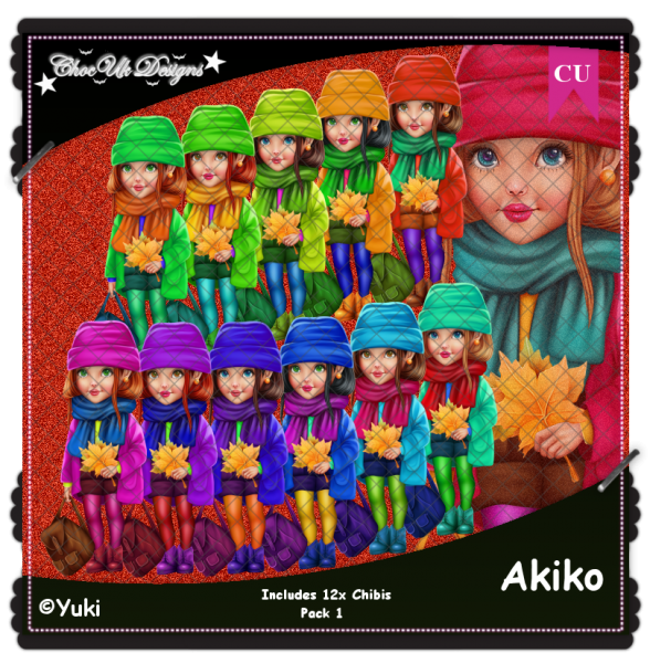 Akiko CU/PU Pack 1 - Click Image to Close