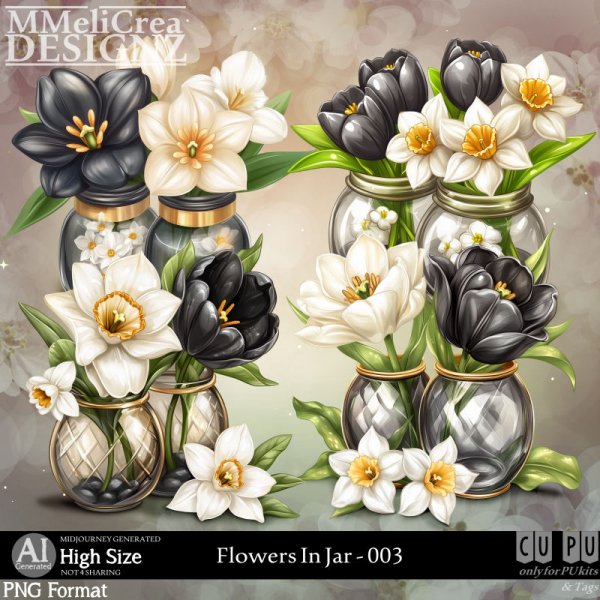 AI - Flowers In Jar - CU003 (CU4PU/PNG/PACK) - Click Image to Close