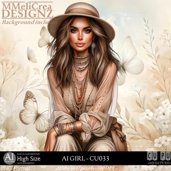 AI - GIRL CU033 (CU4PU/PNG) - Click Image to Close