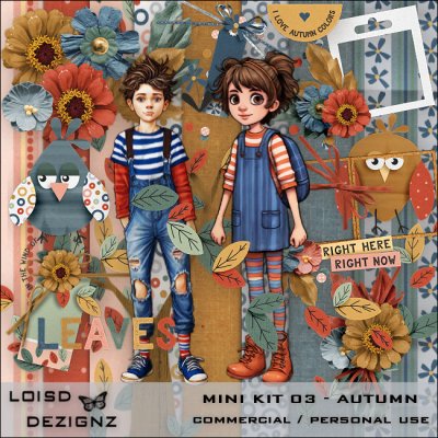 Mini Scrap Kit 03 - Autumn - CU / PU