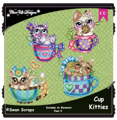 Cup Kitties Elements CU/PU Pack 5