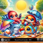 AI - Beach Fun Friends - CU001 (CU4PU/PNG)