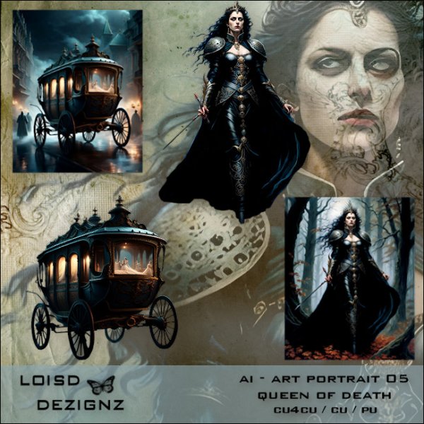 AI - Art Portrait 05 - Queen Of Death - cu4cu/cu/pu - Click Image to Close