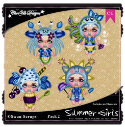 Summer Girls CU/PU Pack 2 Summer Girls CU/PU Pack 2