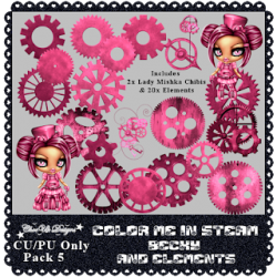 Color Me In Steam CU/PU Becky & Elements Pack 5