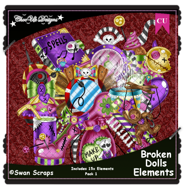 Broken Dolls Elements CU/PU Pack 1 - Click Image to Close