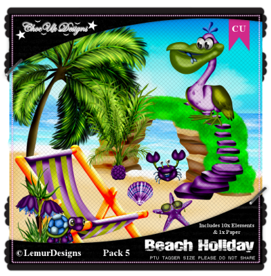 Beach Holiday CU/PU Pack 5